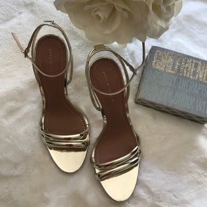 ZARA Gold Heels